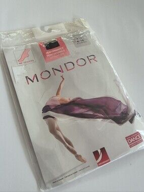 Mondor ballet  Dance Tights 310 Black 8-10 girls New